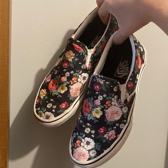 Vans Shoes - Floral Slip on Vans